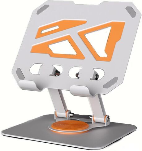 حامل تابلت من الألومنيوم لحامل iPad، حامل سطح المكتب قابل للتعديل مع دوران 360 درجة للأجهزة اللوحية مقاس 4.7-12.9 بوصة، وأجهزة القراءة الإلكترونية، وأجهزة الألعاب والهواتف الذكية in Kuwait