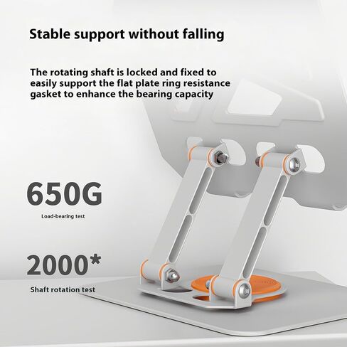 حامل تابلت من الألومنيوم لحامل iPad، حامل سطح المكتب قابل للتعديل مع دوران 360 درجة للأجهزة اللوحية مقاس 4.7-12.9 بوصة، وأجهزة القراءة الإلكترونية، وأجهزة الألعاب والهواتف الذكية in Kuwait