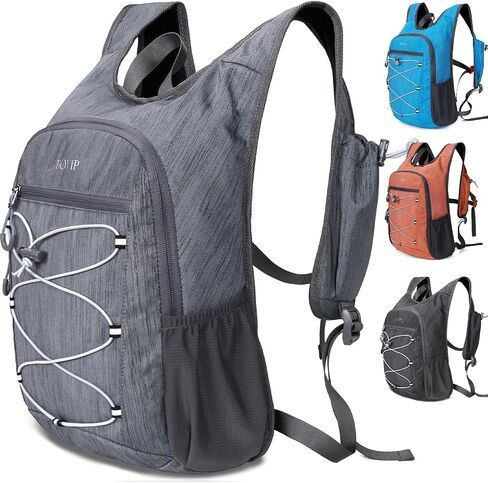 BOVIP 20L Hiking Backpack Lightweight Packable Hiking Daypack Small Travel Outdoor Foldable Shoulder Bag Gray in Saudi Arabia