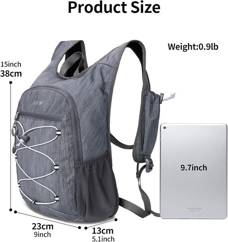 BOVIP 20L Hiking Backpack Lightweight Packable Hiking Daypack Small Travel Outdoor Foldable Shoulder Bag Gray in Saudi Arabia