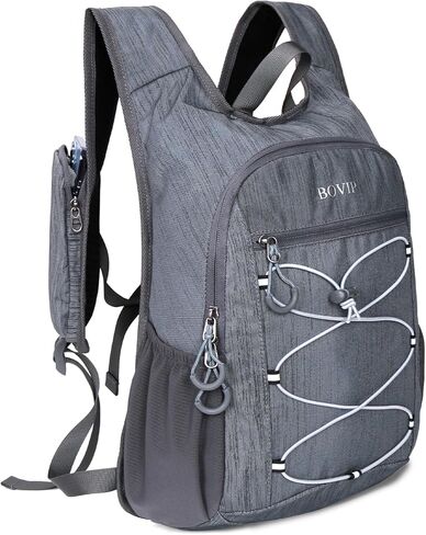 BOVIP 20L Hiking Backpack Lightweight Packable Hiking Daypack Small Travel Outdoor Foldable Shoulder Bag Gray in Saudi Arabia