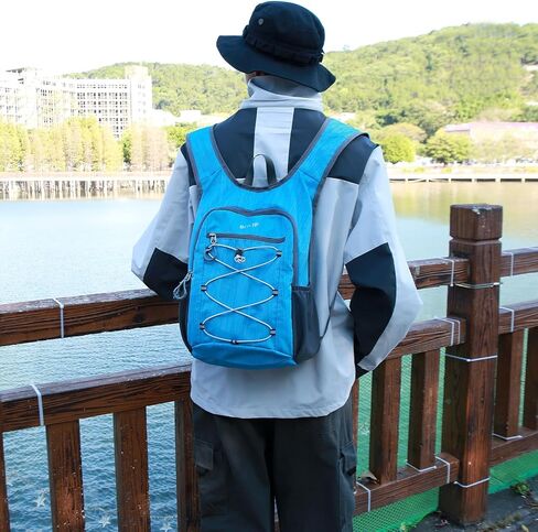 حقيبة ظهر BOVIP للمشي لمسافات طويلة سعة 20 لترًا خفيفة الوزن وقابلة للتعبئة والتنزه سيرًا على الأقدام وحقيبة كتف صغيرة للسفر في الهواء الطلق وقابلة للطي باللون الرمادي in Kuwait