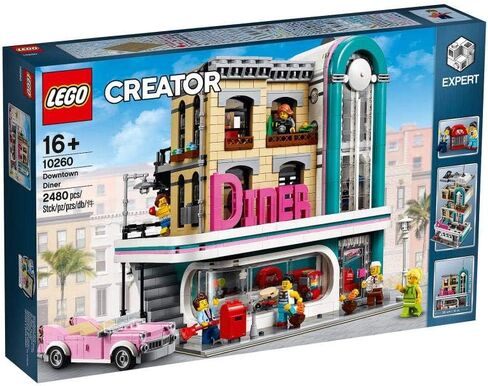 LEGO Creator Expert Downtown Diner 10260 Building Kit, Model Set and Assembly Toy for Kids and Adults (2480 Pieces) in Saudi Arabia
