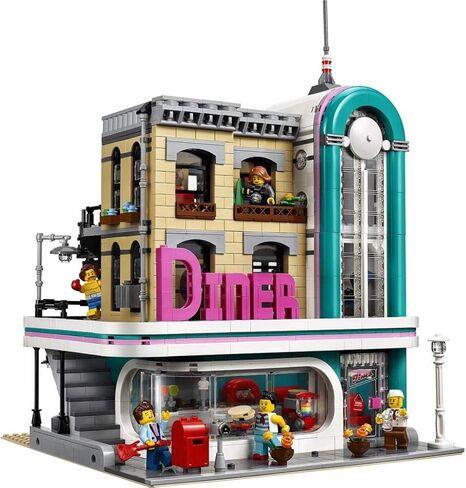 LEGO Creator Expert Downtown Diner 10260 Building Kit, Model Set and Assembly Toy for Kids and Adults (2480 Pieces) in Saudi Arabia