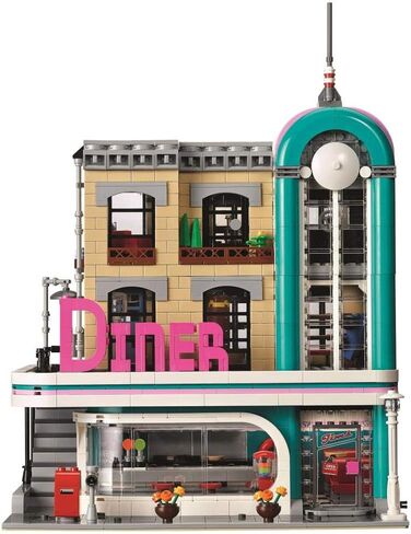 LEGO Creator Expert Downtown Diner 10260 Building Kit, Model Set and Assembly Toy for Kids and Adults (2480 Pieces) in Saudi Arabia
