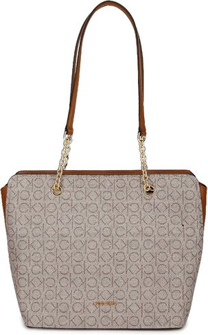 Calvin Klein Hailey Signature Top Zip Chain Tote in Saudi Arabia