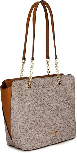 Calvin Klein Hailey Signature Top Zip Chain Tote in Saudi Arabia