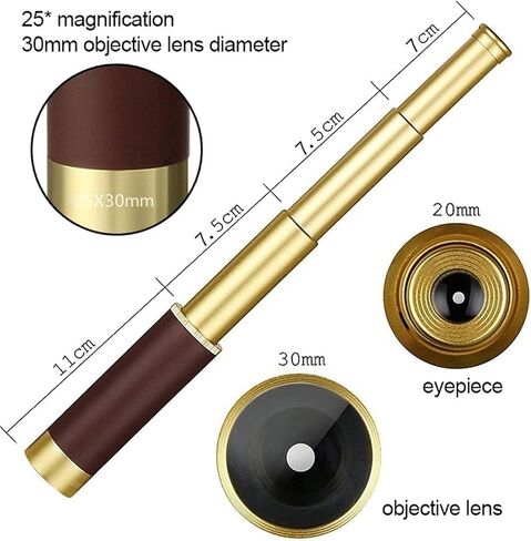 Monoculars Telescope High Power 25x30 Monocular Telescope Spyglass Tools High Power Mirror Retro Pirate Monocular Binocular Scope for Adult Bird Watching Outdoor Travel Binoculars in Saudi Arabia