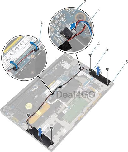 مجموعة مكبرات الصوت الداخلية Deal4GO 8DCR4 08DCR4 PK23000PJ00 بديلة لـ Dell XPS 13 9343 9350 9360 Ultrabook in Saudi Arabia