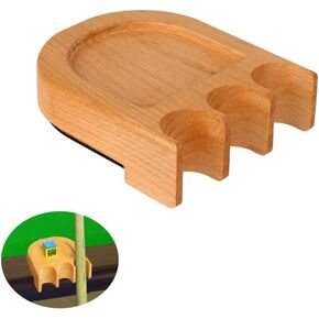 BiJun Pool Cue Holder Pool Stick Holder,Portable Cue Stick Claw Rack Holds 3 Cues Rest Cue Stick Holder Against Table,Bar or Chair – Solid wood cat claw - shaped club holder with non - slip pad