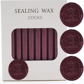 Sealing Wax Sticks, ONWINPOR 10 Pieces Pearl White Glue Gun Wax Seal Sticks for Wax Seal Stamp, Easy Melting Wax Seal Sticks for 0.43'' Glue Gun Wax Sealing Sticks (10, Pearl White)