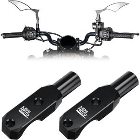 KEMIMOTO 8mm Motorcycle Handlebar Mirror Adaptor Mount Holder, Aluminum Rearview Mirror Bracket Compatible with Sportster S 1250