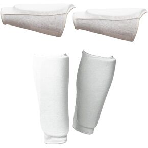 ProForce II Martial Arts Cloth Guard Protection Bundle - Forearm/Shin (White)