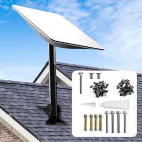 Adjustable roof Wall Mount kit for starlink,Metal mounting Bracket kit for starlink Internet kit Satellite V2 ,Metal Pole Mount Adapter for starlink Antenna Satellite Including starlink Accessories