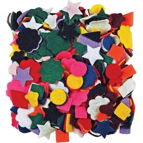 Roylco Felt Shapes, Assorted