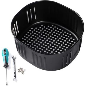Air Fryer Replacement Basket for Power Air Fryer XL 5.3QT,Air Fryer Basket for Gowise USA Air Fryer 5.8QT,Air fryer Accessories, Non-Stick Fry Basket