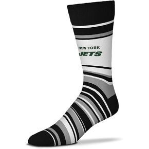 For Bare Feet unisex Nfl Adult Striped Dress Socks - Premium Quality