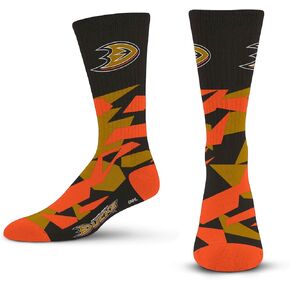 For Bare Feet Men's Shattered Camo Crew Sock NHL