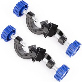 FunChem 2-Pack Adjustable Bosshead Clamp Holder, Heavy Duty Lab Stand Clamp Holder Boss Head Clamp Aluminum Alloy Body Rods up to 16 mm in Dia for Laboratory