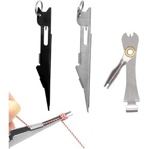Auswalar 3 PCS Fishing Knot Tying Tool,Line Cutter,Fishing Quick Knot Tool Fly Fishing Angler Accessories Nail Knot Tying Tool for Hooks,Lures and Line