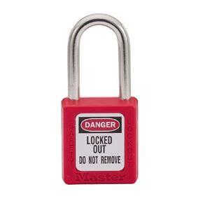 Master Lock 410RED Lockout Tagout Safety Padlock with Key