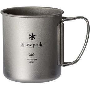 Snow Peak MG-142 Mug Sierra Cup, Titanium, Single Mug, Capacity: 10.1 fl oz (300 ml)
