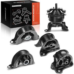 A-Premium Engine Motor Mount and Transmission Mount Kit Compatible with Honda Civic 1996 1997 1998 1999 2000 L4 1.6L, Front and Rear, Automatic Transmission, 5-PC Set