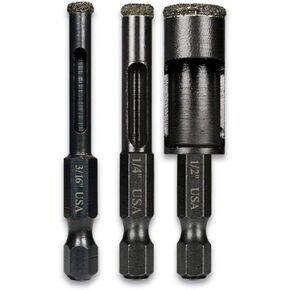 Montana Brand 3pc Diamond Drill Bit Set