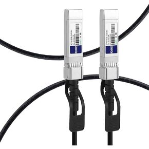 FLYPROFiber 0.5m(1.6ft) SFP+ Cable, 10G DAC Cable, SFP to SFP Twinax Cable, Passive DAC Cable for Cisco SFP-H10GB-CU0.5M, Ubiquiti, Netgear, Mikrotik, Supermicro | Length Options: 0.5m-7m