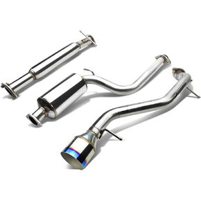 DNA MOTORING CBE-FF00-BT Stainless Steel Cat Back Exhaust System [Compatible with 00-04 Ford Focus ZX3/ZX5]
