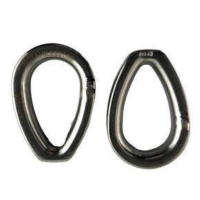US STAINLESS 2 Pieces Stainless Steel 316 1/4" (6mm) Wire Rope Thimble Casting with Closed End Marine Grade for Rope Size 1/4"