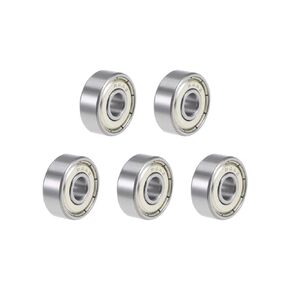 uxcell R4AZZ Deep Groove Ball Bearings 1/4" x 3/4" x 9/32" Double Shielded Chrome Steel P6(ABEC3) 5pcs