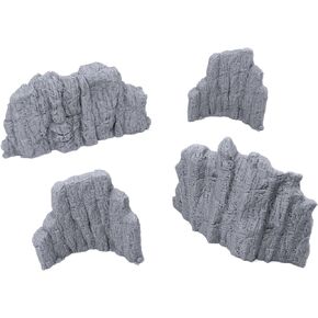 EnderToys Volcanic Rock Wall Set A, 3D Printed Tabletop RPG Scenery and Wargame Terrain for 28mm Miniatures