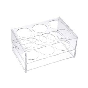 uxcell Tube Rack Polypropylene 6-Well Clear for 100ml