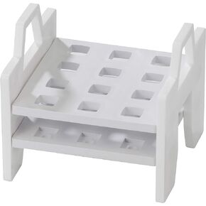 SP Bel-Art Cuvette Rack; For 10mm Cuvettes, 12 Places, Stackable, 4¼ x 4⅜ x 4⅜ in., Polypropylene (F18516-0787)