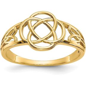 Jewels By Lux 14k Polished Ladies Celtic Knot Ring