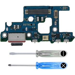 MMOBIEL Dock Connector Compatible with Samsung Galaxy Note10 Plus 5G- N976 - Charging Port - Headphone Port/Microphone Replacement - Type C - Incl. Screwdrivers
