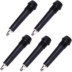 SquEqu 5 Pack Trekking Poles Carbide Tips Replacement Universal Tungsten Steel Rod End Tip for Outdoor Hiking Stick Cane Climbing Walking Pole Gear Worn Repair Accessories