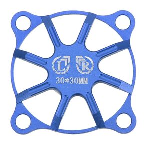 RC Cooling Fan Cover, 30x30mm Aluminum Alloy Remote Control Car Electric Motor ESC Cooling Fan Cover (Dark Blue)