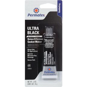 Permatex 22072-6PK Ultra Black Maximum Oil Resistance RTV Silicone Gasket Maker, .5 oz. Tube (Pack of 6)