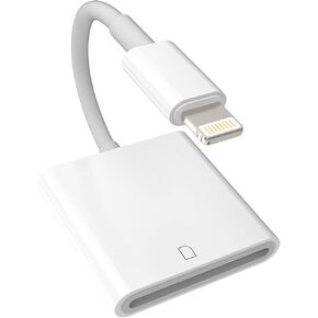Apple MFi Certified Apple Lightning to SD Card Reader for iPhone, Trail Game Camera Viewer Memory Card Reader for iPhone, SD Card Adapter to iPhone 14/13/12/11/XS/XR/X/SE/8/7/iPad, Plug and Play