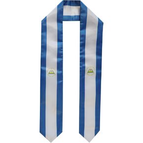 Dheeraja Nicaragua Graduation Sash National Graduation Sash/Stole International Study Abroad Unisex Country Flag Graduation Sash (Nicaragua)