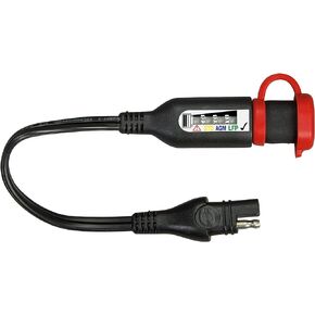 Optimate monitor O-125v2, battery status/charge system LED monitor for 12V Lead-Acid & 12.8V LFP lithium, with SAE connector