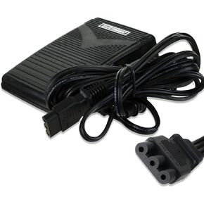 Bequilter Foot Control Pedal with Cord #033770217 for JANOME 1000CPX Cover Pro, 1004, 104, 104D, 106, 108, 1017, 110, 1100DX, 1110DX Pro, 128, 1612, 1622, 1803, 1814, 1818, 1822