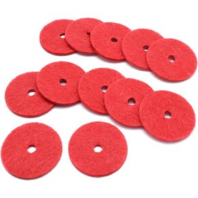 YEQIN 12 Pieces Spool Pin Red Felt Pads Crafts for Singer Sewing Machine