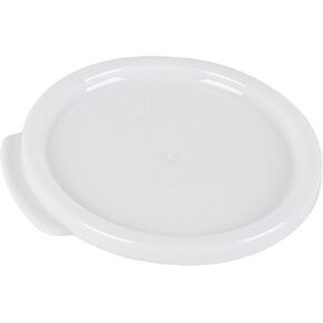 Restaurantware - LIDS ONLY: Met Lux 5.3 Inch White Plastic Lids, 10 Durable Storage Container Lids - Containers Sold Separately, Fits 1 Quart Containers, Round Storage Container Lids, For Storage