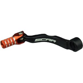 SCAR Folding Gear Shift Lever Shifter Pedal Forged Compatible with KTM SX EXC TPI XC XCW TPI 85 125 150 17-23 - Orange