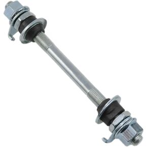 Meuey Lyot Bike Axle 145mm Bicycle Multiple Speed Front Hub Axle 3/8 Inch Silver 26 tpi Hub Cone Lock Nut Washer Kit 1PCS
