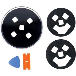 Ubrokeifixit Galaxy Watch Back Rear Lens Glass with Tape Replacement for Samsung Galaxy Watch 46mm SM-R800 R805/Galaxy Watch 42mm SM-R810 R815 Black(Rear Cover NOT Included)