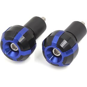uxcell Motorcycle Universal Aluminum Alloy 7/8 Inch Handle Bar Hand Grip End Plug Cap Pair
